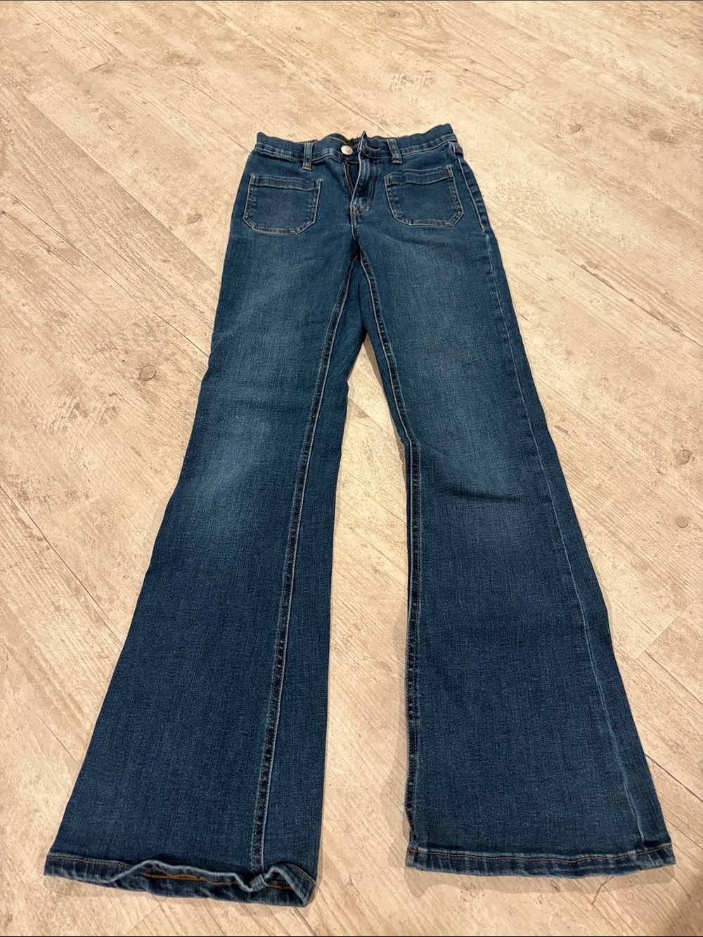 Aeropostale Indigo Wide-Leg Flare Jeans